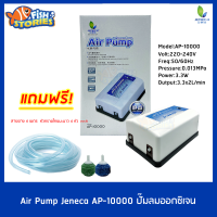 ปั๊มออกซิเจน 2 ทาง ปรับระดับได้ Air Pump Jeneca AP-10000 แถมฟรีชุดข้อต่อ (Size S) *ของแถมเป็นหัวทรายคละสี ปั๊มลม ปั๊มออกซิเจน