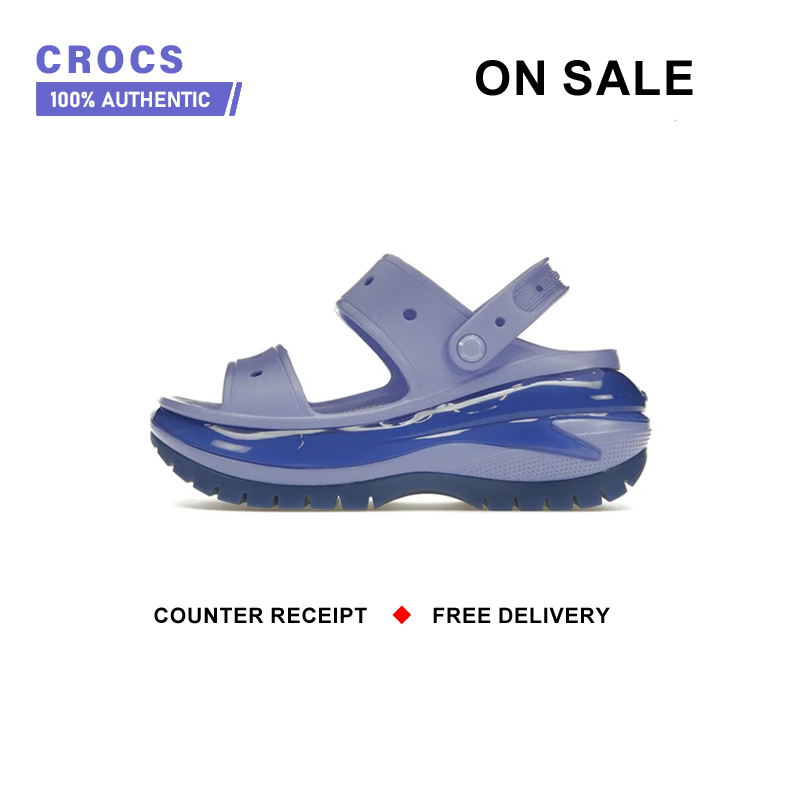 Authentic Crocs " Blue " Sports Sandals 207989 - 5Q6 Shopping Mall Same Style ราคา 1,520 บาท*ส่งฟรี