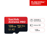 SanDisk Extreme Pro microSDXC 128GB SQXCD V30 U3 C10 A2 UHS-I 200MB/s R 90MB/s With Adaptor ( SDSQXCD-128G-GN6MA ) ( เมมโมรี่การ์ด ไมโครเอสดี การ์ด )