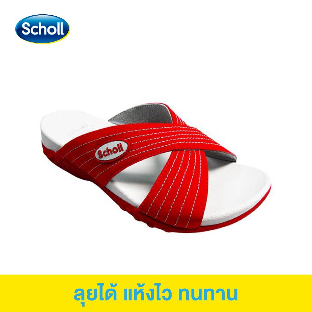 Scholl รองเท้าสกอลล์-ดูราเฟล็ค คลอส Duraflex Cross รองเท้าแตะสวม ผู้หญิง รองเท้าสุขภาพ Comfort Sandal เบา ทนทาน