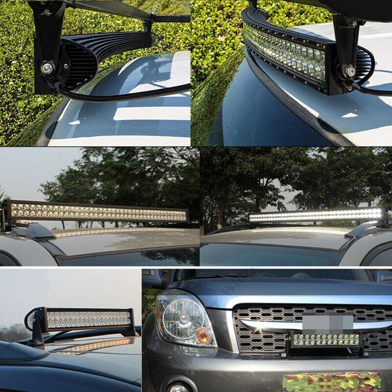 Curved 3D LED Light Bar Spot Flood Combo Beam 288 watt 50 Inch. For Jeep SUV ATV Truck Work Driving Light ไฟรถยนต์บาร์ยาว ไฟหน้ารถ บาร์รถยนต์ 288 วัตต์ ทรงโค้ง เน้นเเสงพุ่งเเละกระจายในโคมเดียว รุ่น SuperBright คุณภาพสูง มีประกันสินค้า เเสงขาว จำนวน 1 โคม