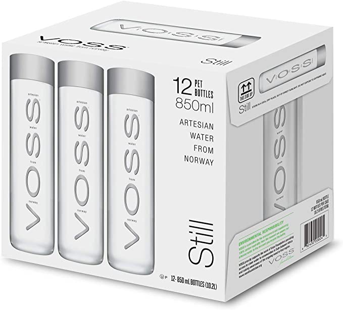 Voss Mineral Water Still PET 850 ml. 12 Bottle น้ำแร่ธรรมชาติ VOSS Still ขวดพลาสติก 850 มล. 12 ขวด ราคา 780 บาท*ส่งฟรี