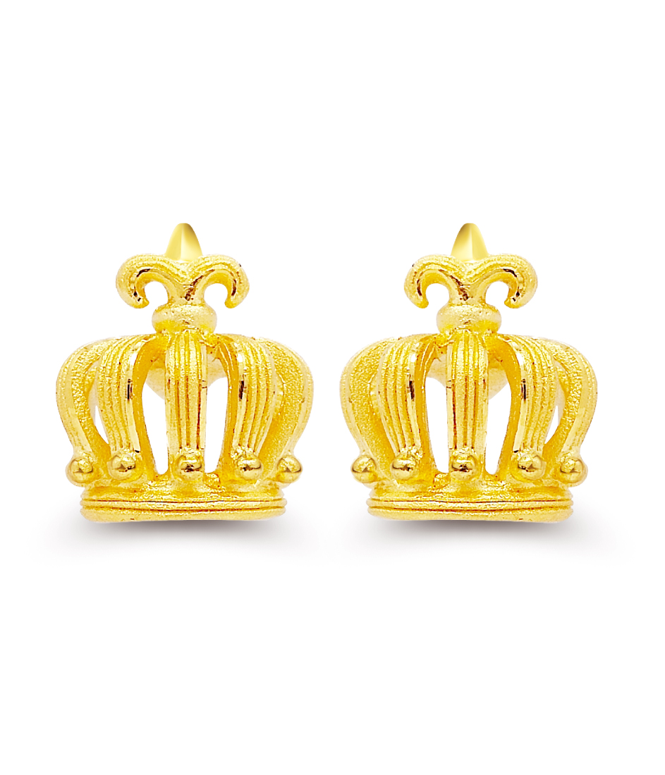 PRIMA 99.9% Crown Earring 111E1474-18 ราคา 17,892 บาท*ส่งฟรี