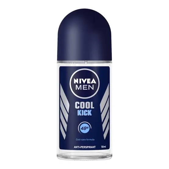 [1ขวด] Nivea For Men Aqua Cool นีเวีย โรลออน ฟอร์เมน อควาคูล โรลออน สำหรับผู้ชาย แห้ง เย็นสุดขั้ว ลดเหงื่อ ระงับกลิ่นกาย ยาวนาน 48 ชั่วโมง ขนาด 50ml.