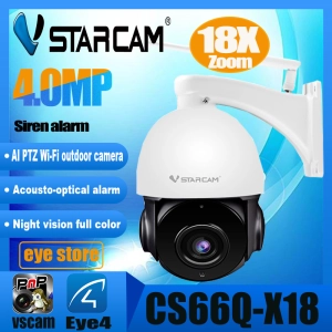สินค้า Vstarcam CS66Q-X18  ความละเอียด 4MP(1440P) กล้องวงจรปิดไร้สาย กล้องนอกบ้าน Or Wifi Camera มี AI ภาพสี