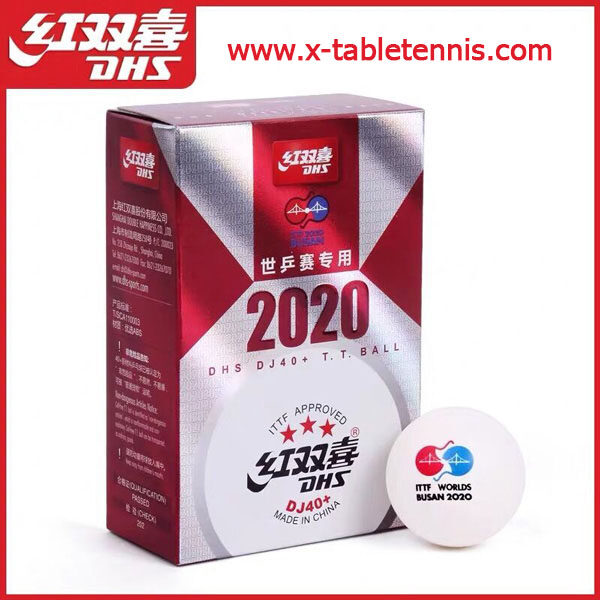 ลูกปิงปองเกรดแข่งขันระดับโลก ITTF Approved Busan DHS 3 star DJ40+ ABS Plastic Ball  6 ลูก