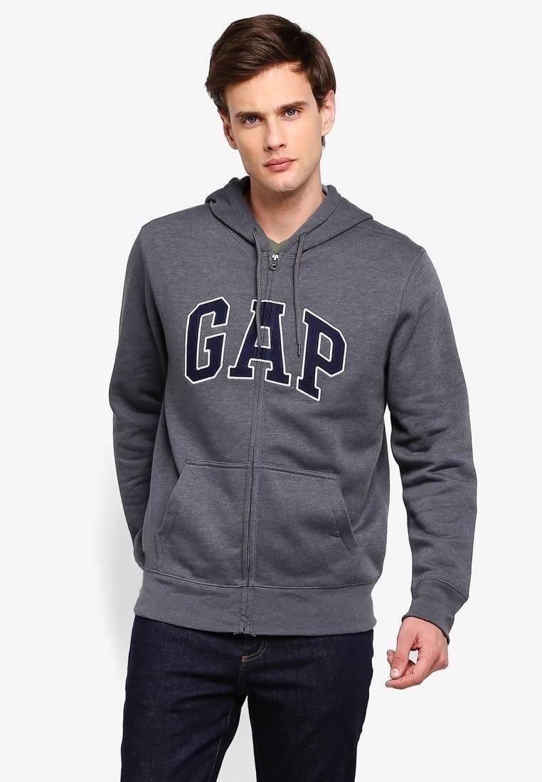 เสื้อ GAP Hoodie เสื้อฮูดแขนยาว Gap Zip Hoodie whitecream Outlet เนื้อผ้าใส่แล้วสบาย ไม่ร้อน