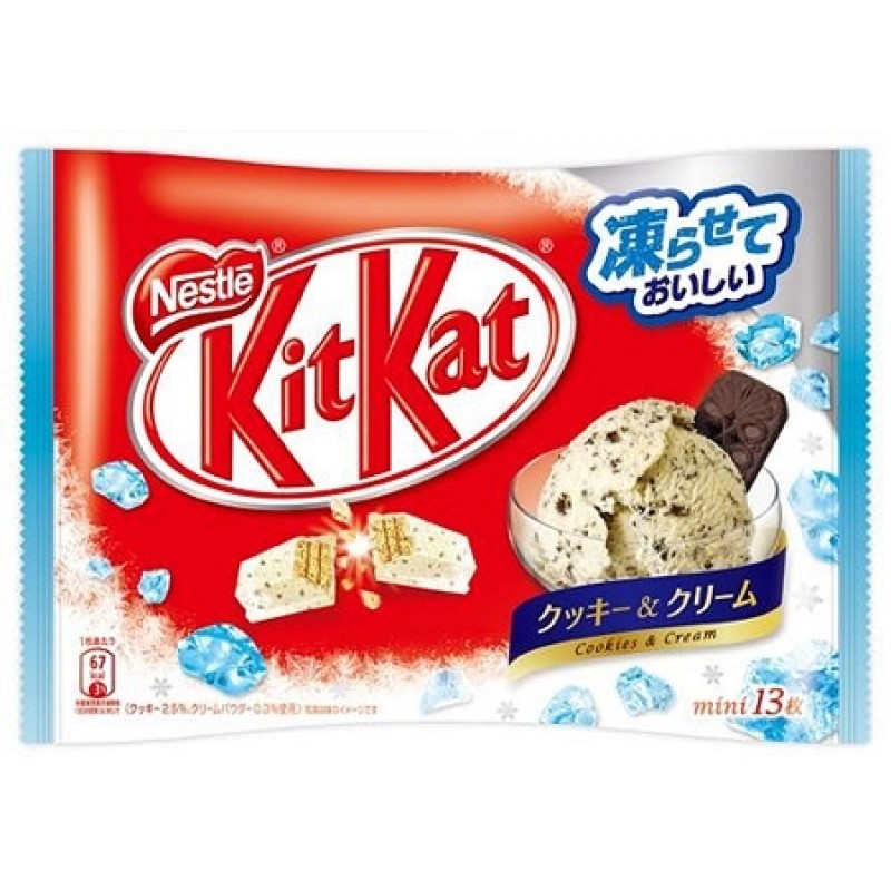 Kitkat คิทแคท รสคุกกี้แอนด์ครีม 1 ถุง 135 กรัม มี 12 ห่อ KIT KAT Mini cookies and cream Made in Japan