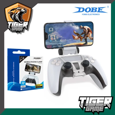 Dobe PS5 Controller Mobile Phone Clamp แบบหมุนไม่ได้ (dobe ps5)(คลิปยึดมือถือกับจอย)(ที่จับมือถือสำหรับเล่นเกมส์)(ที่จับจอยกับมือถือ PS5)