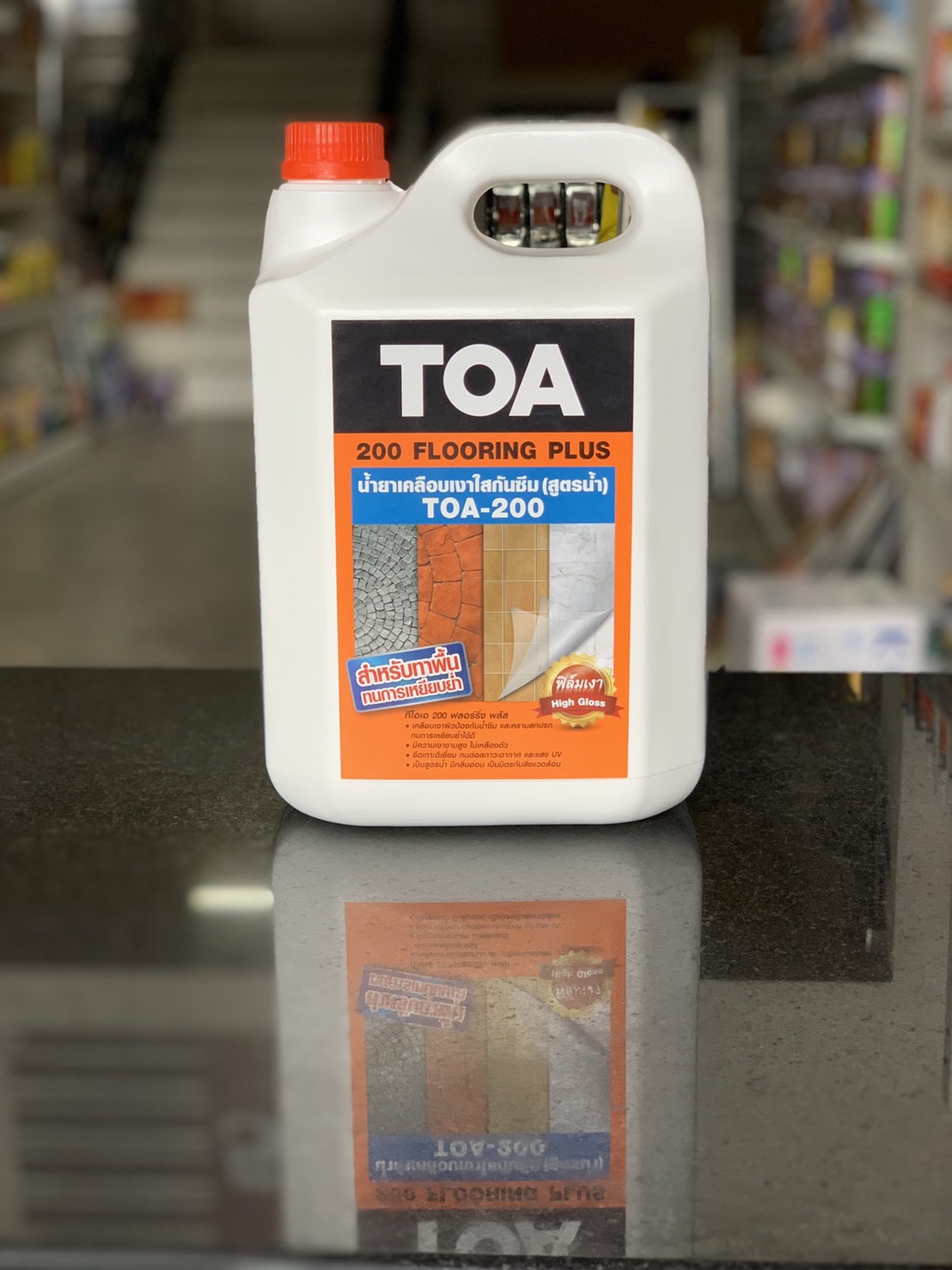 น้ำยาเคลือบเงาใสกันซึม(5 ลิตร)น้ำยาเคลือบหิน สำหรับทาพื้น (สูตรน้ำ)TOA-200