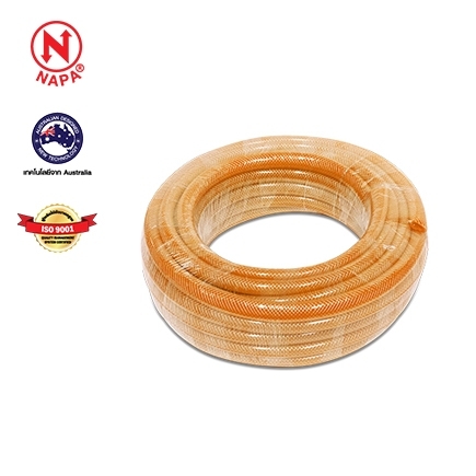 Napa Pvc Fiberglass Hose 5/8 X 15 M. Orange, Highly Flexible, Strong, Has Anti-Slip Lines, Comfortable to Hold, Doesn'T Slip from the Hand (058844) ราคา 555 บาท*ส่งฟรี