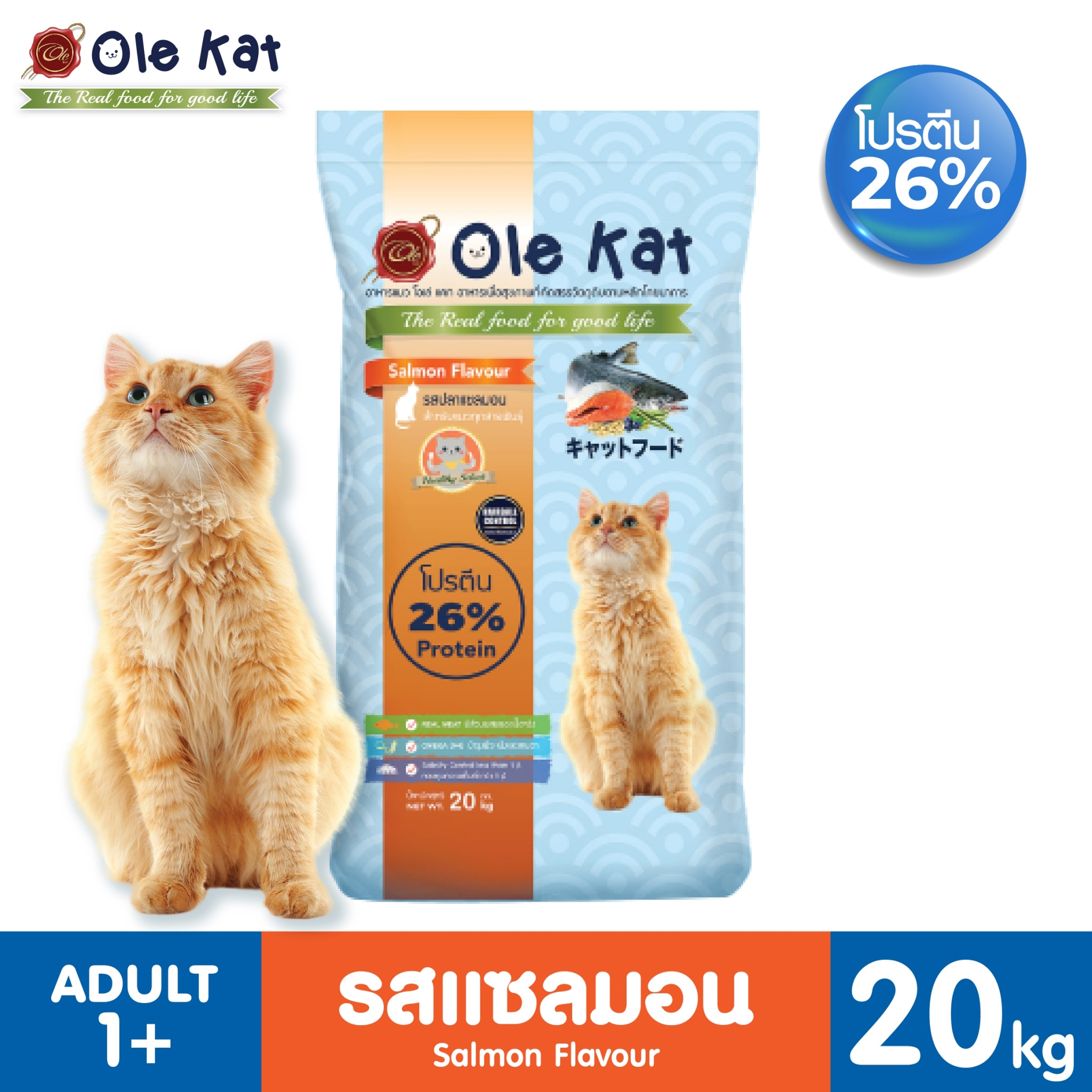 Ole Kat Salmom 20 KG ราคา 770 บาท*ส่งฟรี