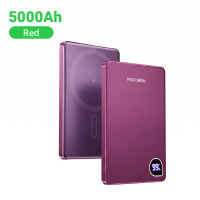 【Local Stock】Rocoren 10000Mah/5000Mah Magnetic Wireless Power Bank Ultra Thin 15W Fast Wireless Charging USB C Cable for iPhone 17 16 15 Pro Max Samsung Galaxy S23 S24 Xiaomi Huawei Portable Digital Led Screen Power Bank