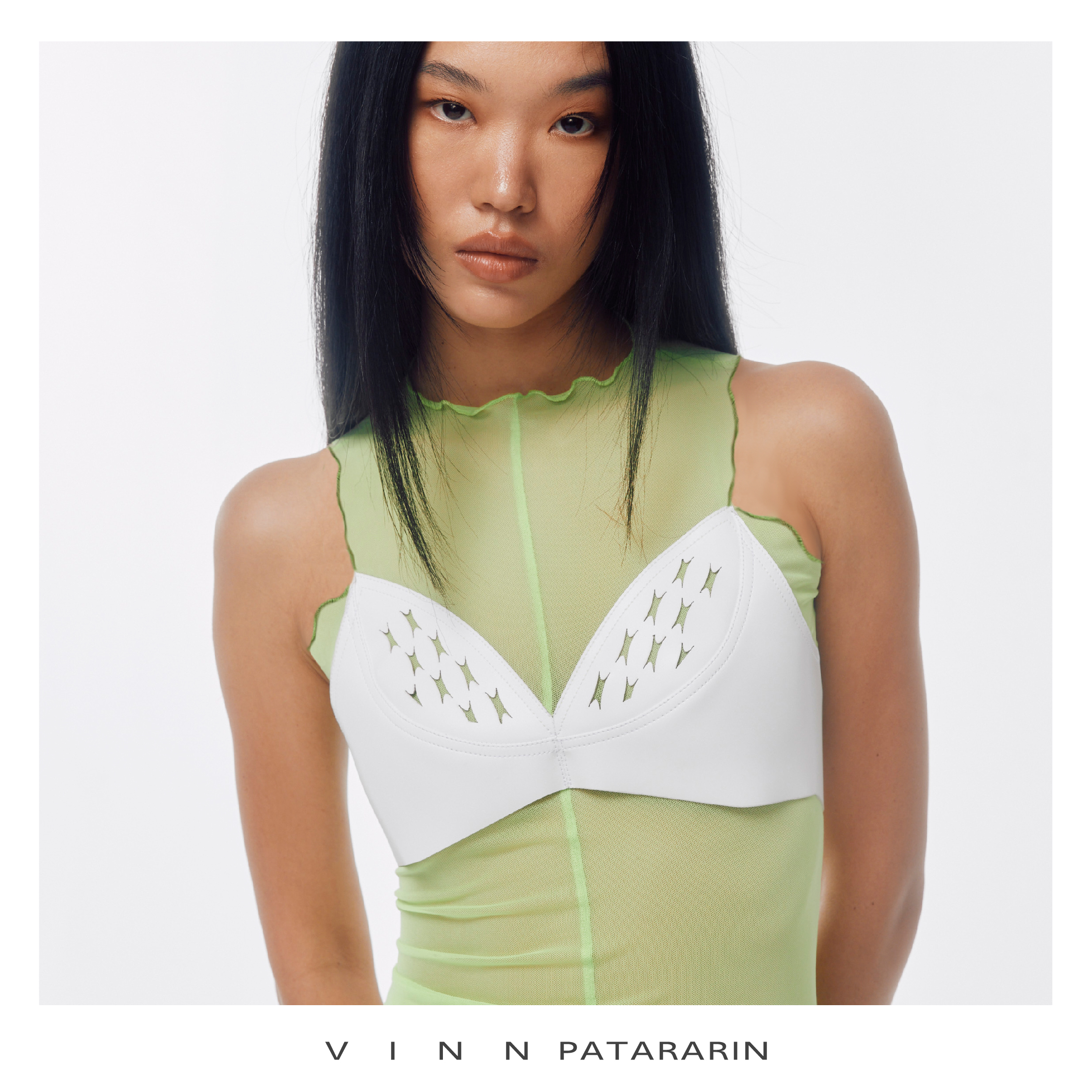 Vinn Patararin - Sheer top with bra belt ราคา 5,950 บาท*ส่งฟรี