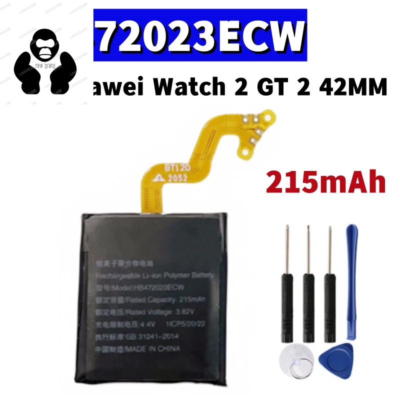 Brand New Hb472023Ecw Battery 215Mah Huawei Gt2 Smartwatch Gt 2 42mm Battery New Battery Tools Welcome to Our Store ราคา 378 บาท*ส่งฟรี