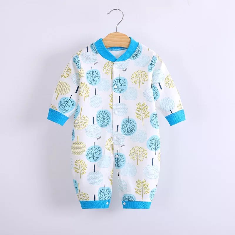 Babyonline(Y286)C5ขายาวกระดุมหน้ารุ่นA ชุดเด็กแรกเกิด เสื้อผ้าเด็กแรกเกิด บอดี้สูทเด็ก ชุดนอนเด็กอ่อน