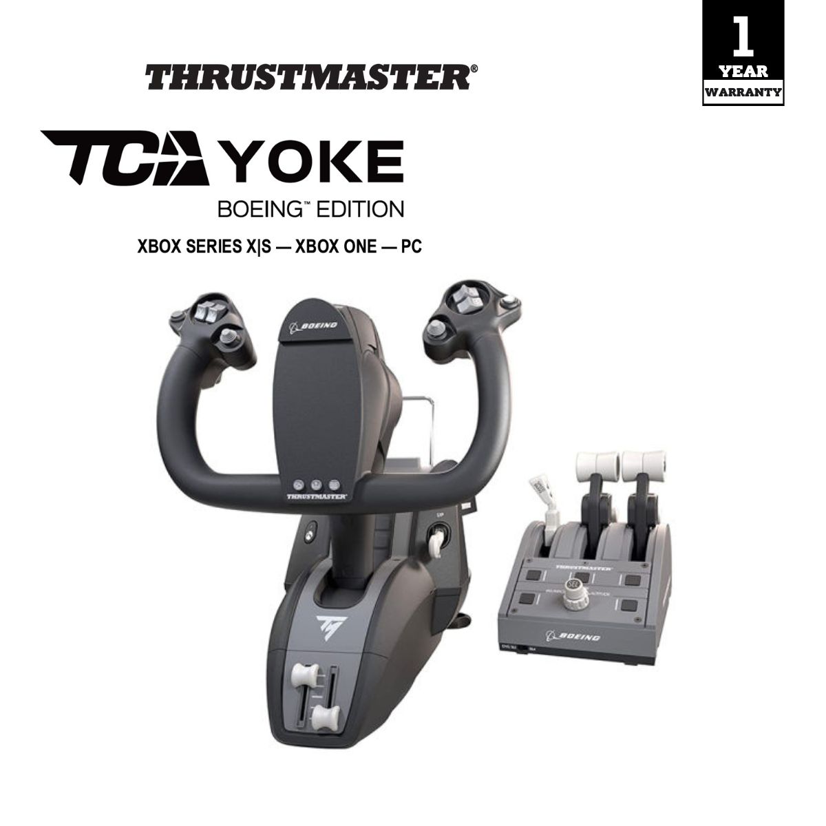 [พร้อมส่ง] ThrustMaster TCA YOKE PACK BOEING ED รองรับ PC - XBOX (รับประกันศูนย์ไทย 1 ปี) ราคา 24,900 บาท*ส่งฟรี