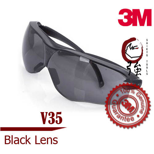 แว่นนิรภัย (แว่นเซฟตี้) ยี่ห้อ 3M รุ่น Virtua Sport Asian Fit series, เลนส์ดำ V35 (10435) (3MGLVAF10435)