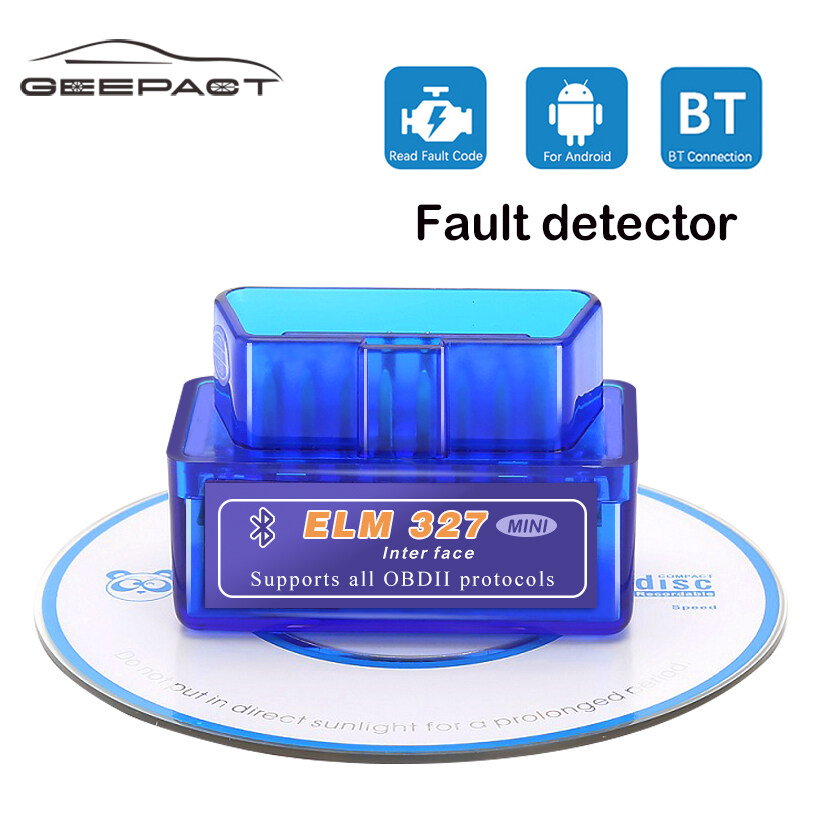 Geepact Mini รถเครื่องมือสแกนบลูทูธ ELM327 OBD2 OBDII เครื่องทดสอบอัตโนมัติเครื่องวิเคราะห์เครื่องทดสอบปัญหารถยนต์เครื่องสแกนเนอร์สำหรับ Windows Linux Android อุปกรณ์