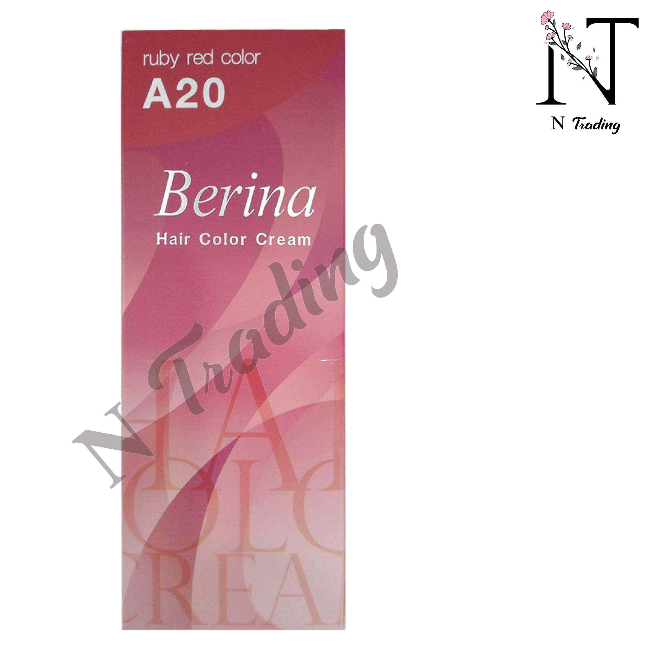 เบอริน่า ครีมย้อมผม / Berina Hair Color Cream ปริมาณสุทธิ 60 กรัม