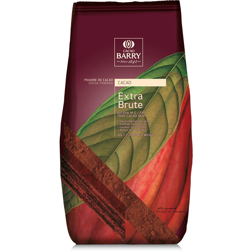 Cacao Barry Extra Brute 1kg. ผงโกโก้ไขมัน 23% ราคา 995 บาท*ส่งฟรี