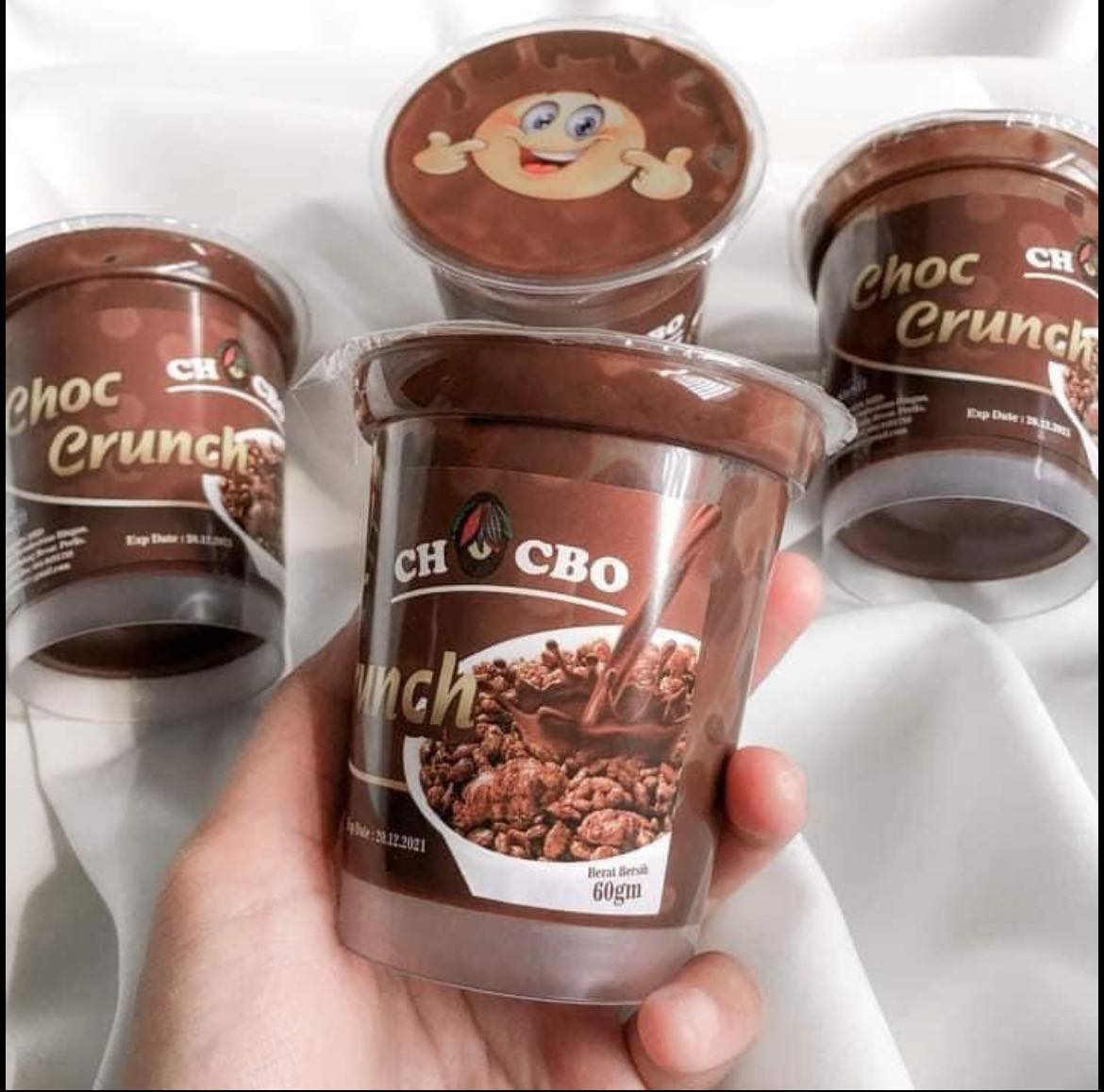 [6 ถ้วย] Mini choc crunch มินิช็อคโกมาเล มีช้อนพร้อมทาน