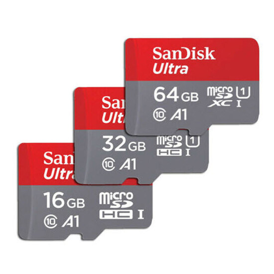 Sandisk Ultra Micro SD Card SDXC Class10 A1 แมมโมรี่การ์ด ความจุ 16/32/64/128/200/256/400 GB สินค้าใหม่ของแท้ประกันศูนย์7ปีเต็ม