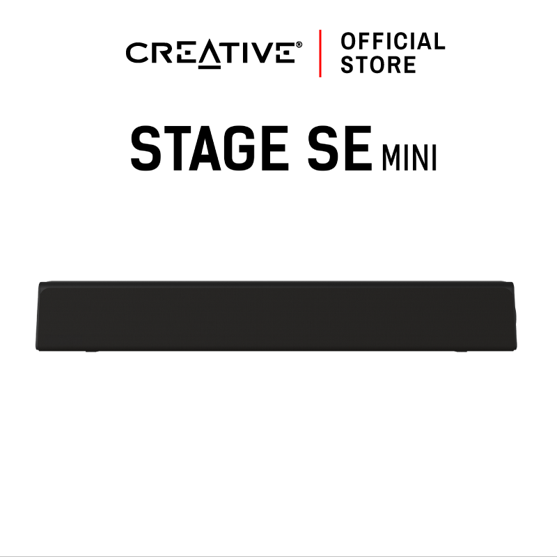 CREATIVE SPEAKER Stage SE mini Soundbar ลำโพงBluetooth ขนาดกะทัดรัด USB-C ราคา 1,190 บาท*ส่งฟรี