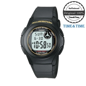 สินค้า Time&Time Casio Standard นาฬิกาข้อมือผู้ชาย สีดำ สายเรซิน รุ่น F-200W-9ADF