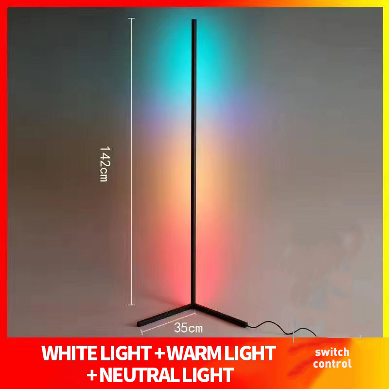 ไฟตกแต่งห้อง ไฟ LED โคมไฟตั้งพื้นยาว 150 ซม แบบ โคมไฟตั้งพื้น Tripod RGB ไฟมุมห้อง