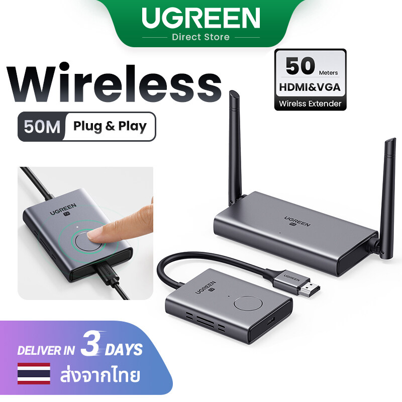 UGREEN (50633) HDMI Wireless Extender 50M. Video Transmitter & Receiver  5GHz - Ugreen Thailand