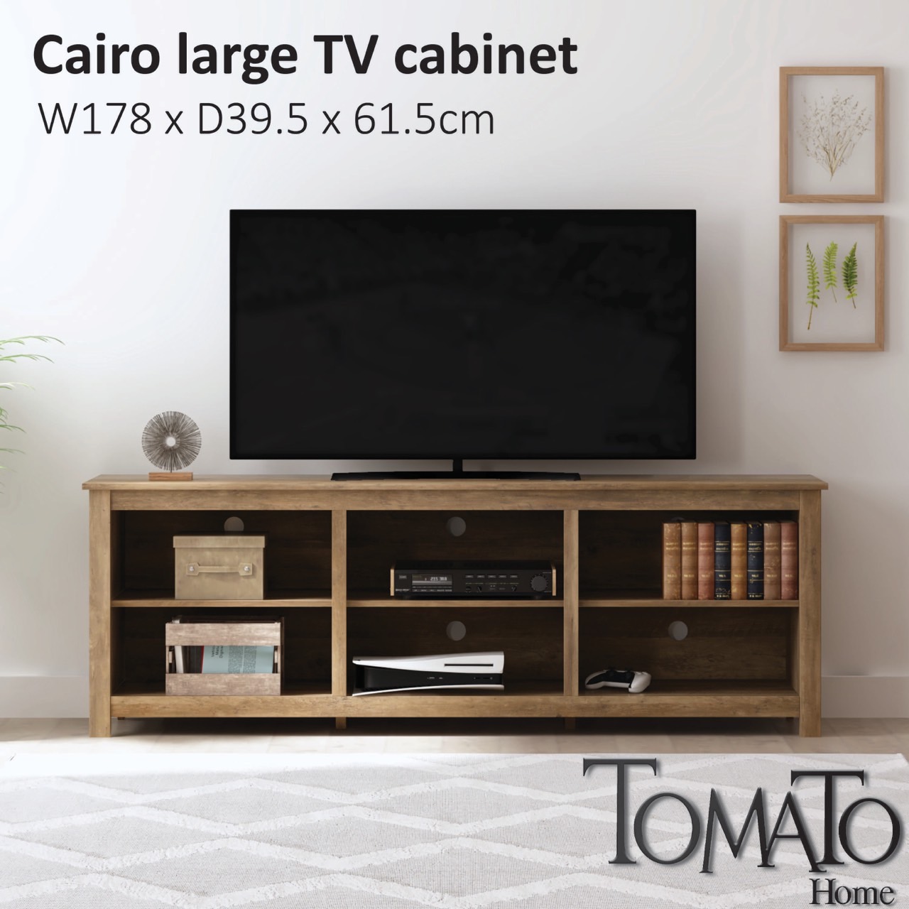 Tomato Home Cairo large TV cabinet W178cm | Innovative Design with affordable price | TV storage TV stand TV cabinet | Lots of storage ราคา 2,150 บาท*ส่งฟรี