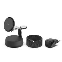 Belkin WIZ040 แท่นชาร์จ 3-in-1 เทคโนโลยี Qi2 25 วัตต์ เทคโนโลยีระบายความร้อนแอคทีฟ ChillBoost