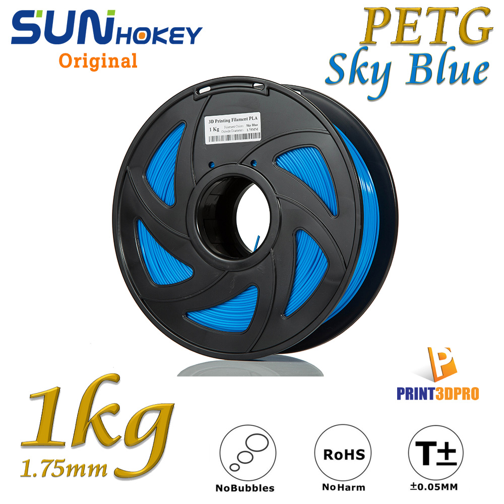 Sunhokey Filament PETG 1kg 1.75mm High Purity , High Precision , High Quality , High Toughness