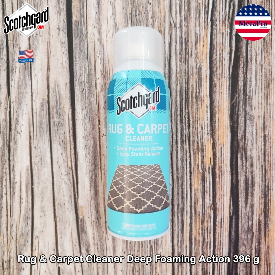 Scotchgard® Rug & Carpet Cleaner Deep Foaming Action 396 g สเปรย์ทำความสะอาด แบบโฟม สำหรับผ้าและพรม โฟมขจัดคราบ ราคา 1,194 บาท*ส่งฟรี