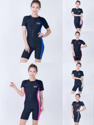 ชุดว่ายน้ำแฟชั่นเกาหลีผู้หญิง ชุดว่ายน้ำวันพีช 4223# มีฟองและซับใน