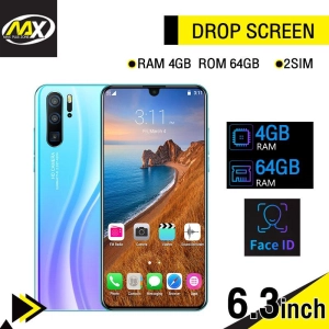 ภาพหน้าปกสินค้าโทรศัพท์มือถือ โทรศัพท์พกพา หน้าจอหยดน้ำ หน้าจอ 6.3 นิ้ว หน่วยความจำ RAM 4GB ROM 64GB ระบบจดจำใบหน้า Face ID รองรับการใช้งาน 2ซิม Water Drop Scree mobile phone ที่เกี่ยวข้อง