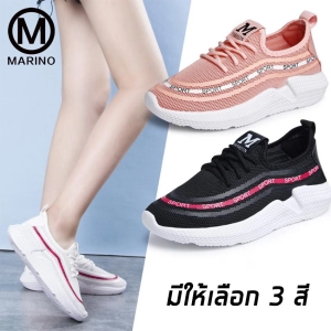 ภาพหน้าปกสินค้าMarino รองเท้า รองเท้าผ้าใบ  รองเท้าหุ้มส้น รองเท้าแฟชั่น รองเท้าผ้าใบผู้หญิง  No.A102 ที่เกี่ยวข้อง