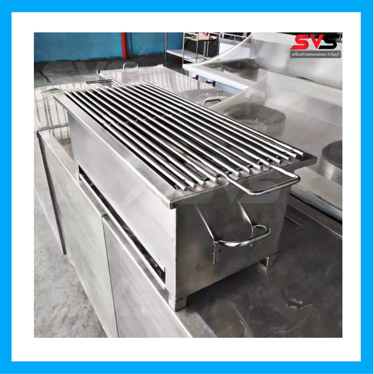 เตาปิ้งย่าง ตั้งโต๊ะ ขนาด ก25xย60xส25ซม. สแตนเลสเกรด 304 เตาสเตนเลส เตาย่าง เตาถ่าน เตาปิ้ง. ราคา 5,500 บาท*ส่งฟรี