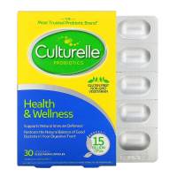 Culturelle Probiotics Health & Wellness โปรไบโอติก โพรไบโอติก ปรับสมดุลร่างกาย ระบบย่อยอาหาร ขับถ่าย มีจุลินทรีย์ มากกว่า 15 Billion CFUs
