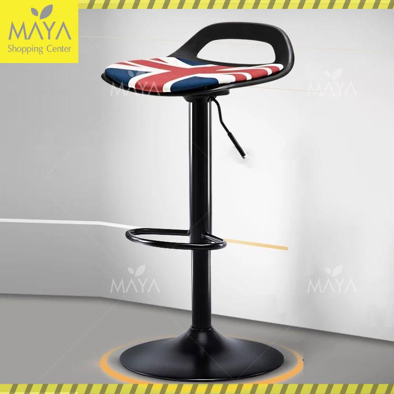 MAYA เก้าอี้บาร์ เก้าอี้บาร์สตูล เก้าอี้บาร์สูง  Bar Stools  มี 2 สี 2 ลายให้เลือก สีดำ สีขาว  รุ่น JD24 และ