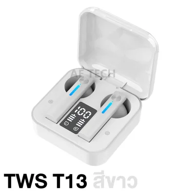 NEWTWS-T13 หูฟัง TWS Bluetooth 5.0 wireless Touch หูฟังไร้สาย เป็นแบบสัมผัส ไมด์ชัดใช้ได้กับทุกรุ่น (4)