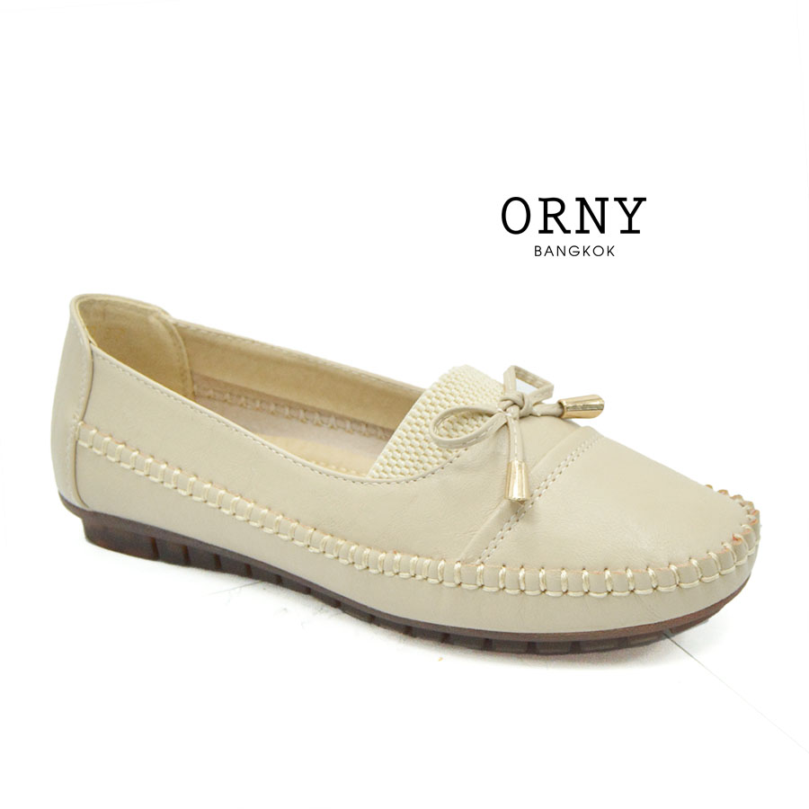 [No.2330] ORNY (ออร์นี่) Bangkok ® รองเท้าคัชชู พื้นบุฟองน้ำ เพื่อสุขภาพเท้า มีถึงไซส์ 42