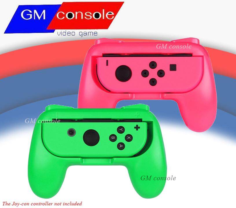 DOBE Controller Grips for Nintendo Switch Joy-Con 2 Pack --  Neon, Green-Pink colors
