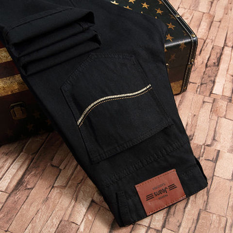 Men Jeans Summer Thin Breathable Soft Mid Straight Regular Men