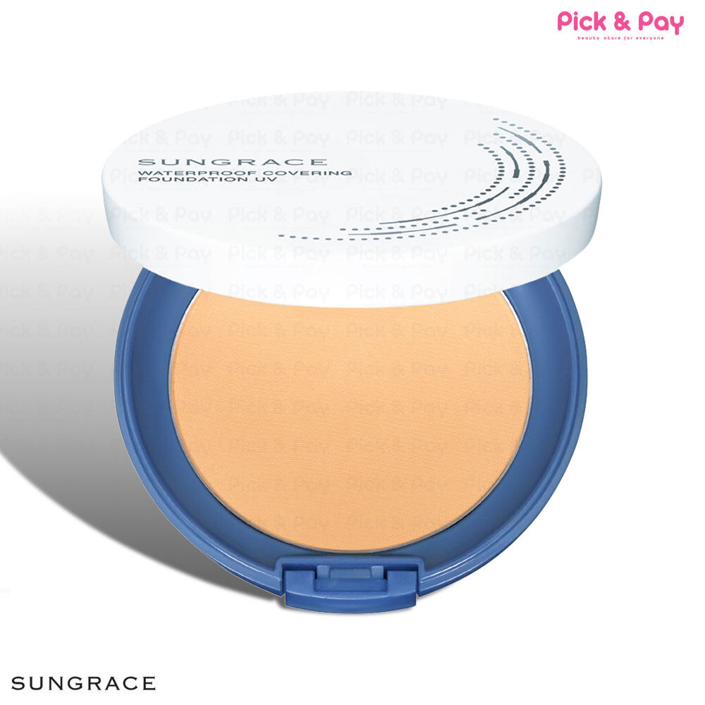 Sungrace ซันเกรส White UV PACT SPF18 PA++ แป้งพัฟ กันน้ำ ไวท์ ยูวี แพค 12กรัม (pickandpay)