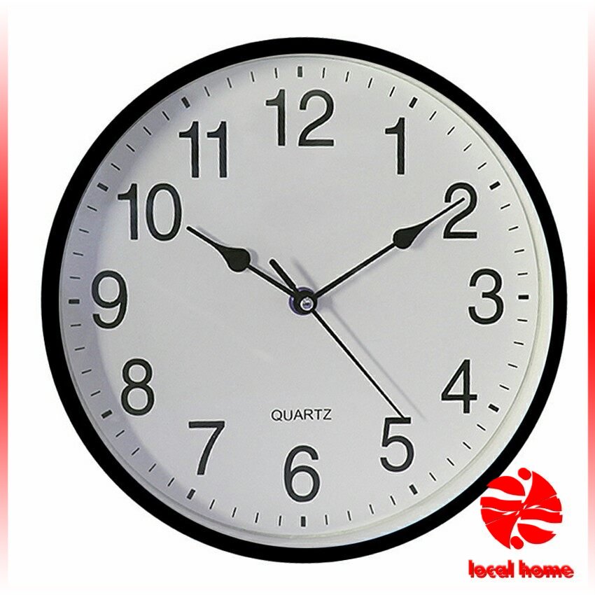 Thaihome นาฬิกาแขวนทรงกลม นาฬิกาเดินเงียบ เรียบง่ายและมีสไตล์ ห้องนั่งเล่น wall clock
