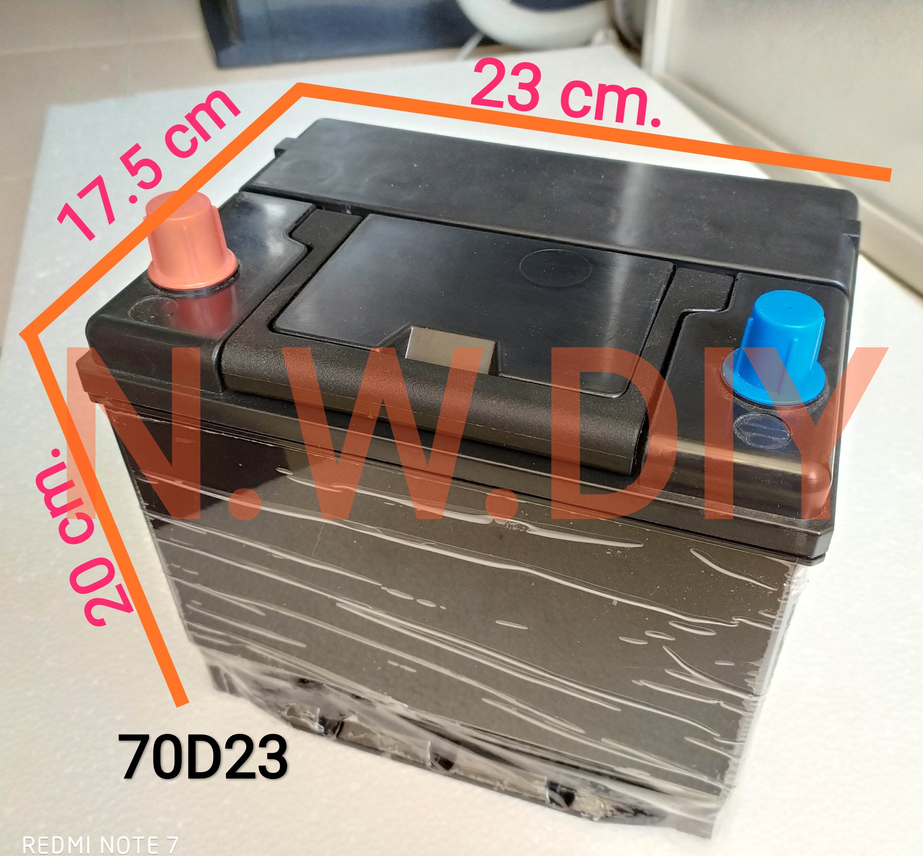 Battery Box กล่องเปล่าสำหรับแพคแบตเตอรี่ลิเธียม รูปทรงแบตเตอรี่รถยนต์