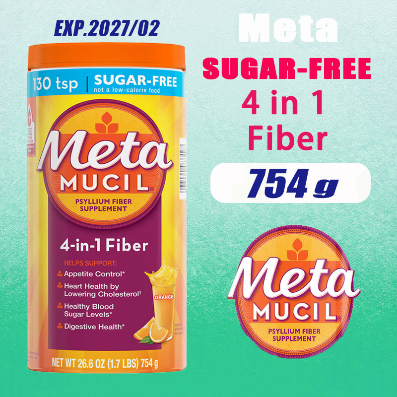 Metamucil Fiber Powder Orange Flavor Sugar Free Powder Fiber Powder Orange Flavor Powder Without Sugar ราคา 1,126 บาท*ส่งฟรี