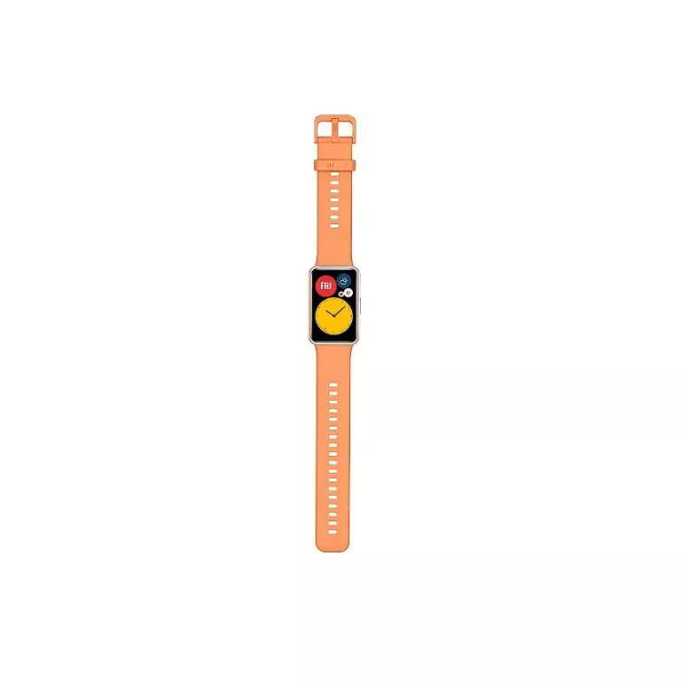 HUAWEI Watch Fit Strap สายนาฬิกาแท้ Huawei Watch Fit มี 4สีให้เลือก ดำ เขียวมิ้นท์ ส้ม ชมพู สินค้าพร